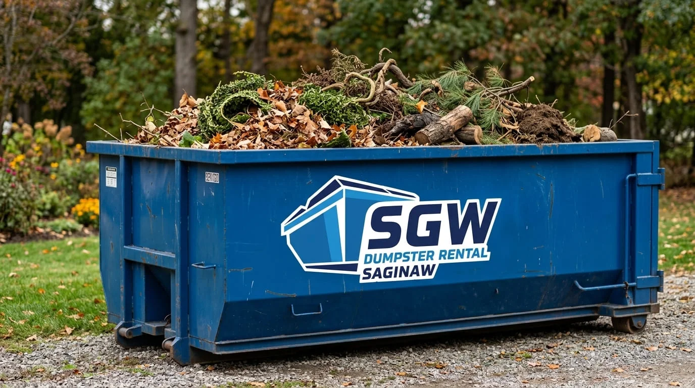 Yard Waste Dumpster Rental Saginaw MI-img